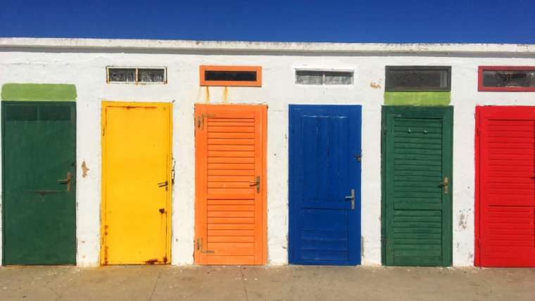 Colorful doors